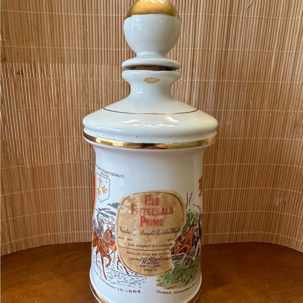 1970 Old Fitzgerald Bourbon Whiskey Decanter